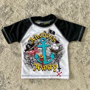 Mick Mack Swim Rashguard  Pirate Top
